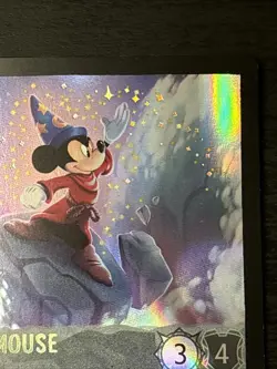 2024 DISNEY LORCANA EN RARE D23 MICKEY MOUSE - PLAYFUL SORCERER D23 Promo Lp+ - Image 3