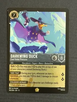 Disney Lorcana Darkwing Duck Legendary Foil Winterspell - Image 1