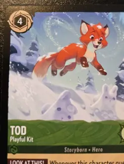 Tod - Playful Kit 90/204 Rare Winterspell Disney Lorcana TCG - Image 2