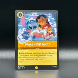 Disney Lorcana Winterspell OHANA MEANS FAMILY Legendary non-foil 32/204 - Image 1
