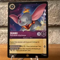 Disney Lorcana TCG Dumbo Ninth Wonder of the Universe Evasive Amethyst 45/204 - Image 1