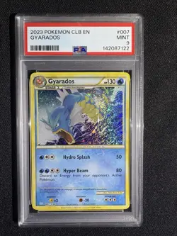 PSA 9 2023 POKEMON CLB-TRADING CARD GAME CLASSIC 007 GYARADOS - Image 1