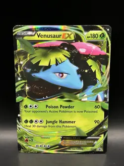 Venusaur EX XY28 - Pokemon XY Black Star Promo Card - DMG - Image 1
