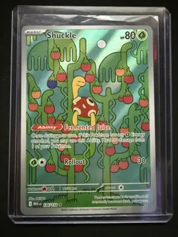Shuckle 136/132 Secret Rare IR Pokemon Mega Evolution Set Holo Card NM - Image 5