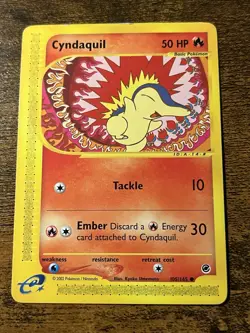Cyndaquil 105/165 Expedition Non Holo Pokemon Card - Image 1