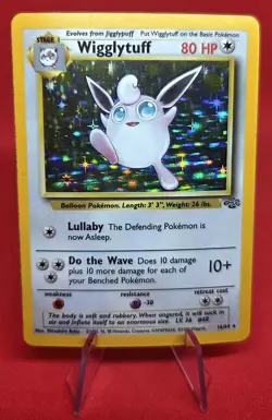 Pokemon TCG Wigglytuff Holo Rare Card Jungle Series 16/64 Near Mint Vintage - Image 2
