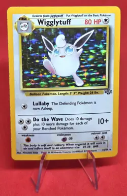 Pokemon TCG Wigglytuff Holo Rare Card Jungle Series 16/64 Near Mint Vintage - Image 3