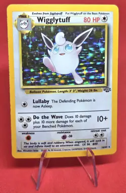Pokemon TCG Wigglytuff Holo Rare Card Jungle Series 16/64 Near Mint Vintage - Image 4