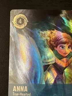 Disney Lorcana Enchanted Anna - True-Hearted Card 217/204 Ursula’s Return Set 4 - Image 2