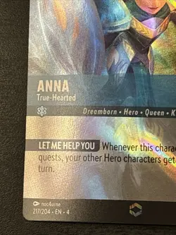 Disney Lorcana Enchanted Anna - True-Hearted Card 217/204 Ursula’s Return Set 4 - Image 5