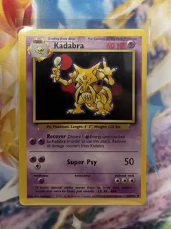 KADABRA - Base Set - 32/102 - Uncommon - Pokemon Card - Unlimited Edition - Image 3