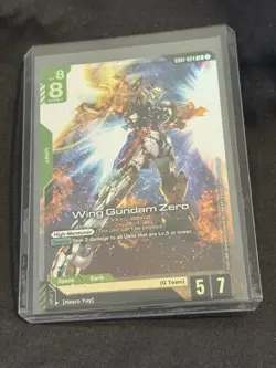 Wing Gundam Zero Foil LR - GD01-024 NM - Gundam Trading Card Game Holo - Image 1