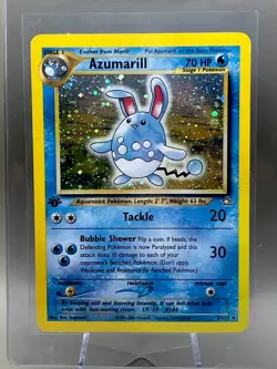 Azumarill 2/111 1st Edition Holo Rare LP Card 2000 Pokemon Neo Genesis - Image 1