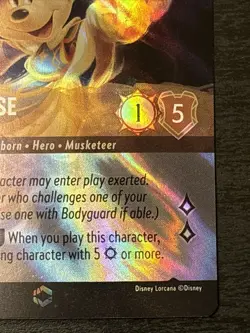 Disney Lorcana Musketeer Champion Minnie Mouse Card Enchanted 206/204 Foil - Image 4