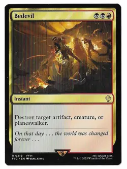 MTG Bedevil Final Fantasy Commander (FIC) Rare Magic Card #0319 Unplayed - Image 1