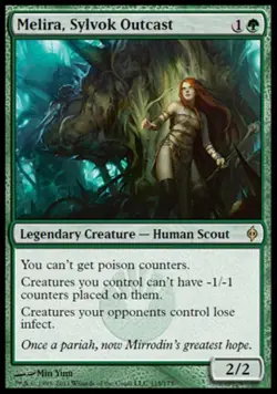 Melira, Sylvok Outcast - Light Play MTG New Phyrexia - Image 1