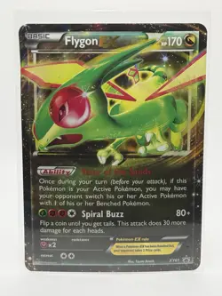 Pokemon TCG 2015 XY Black Star Promos Flygon EX Holo XY61 JUMBO Card - Image 1