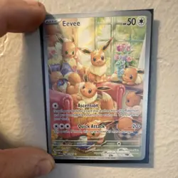 Pokemon Eevee Illustration Rare Holo Card 188/167 Sv06 Twilight Masquerade - Image 1