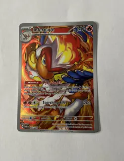 Infernape 173/167 SV06: Twilight Masquerade Pokemon Card Near Mint Holo - Image 1