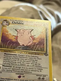 Pokemon TCG Clefable 17/64 Jungle 1st Edition Rare Card WOTC LP - Image 3