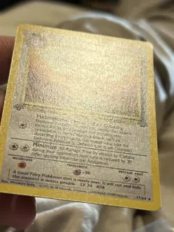 Pokemon TCG Clefable 17/64 Jungle 1st Edition Rare Card WOTC LP - Image 4