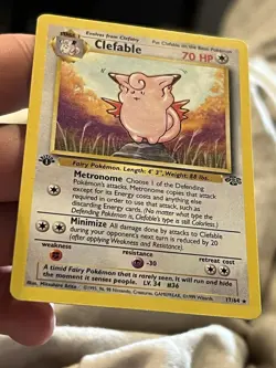 Pokemon TCG Clefable 17/64 Jungle 1st Edition Rare Card WOTC LP - Image 5