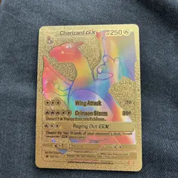Pokemon TCG Charizard GX 150/147 Gold Ultra Rare Burning Shadows NM Holo Card - Image 1