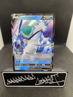 Ice Rider Calyrex V SWSH130 SWSH: Sword & Shield Promo Cards Holo - Image 1