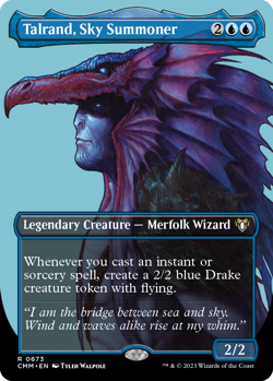 Talrand, Sky Summoner (Borderless Profile) [Commander Masters] Magic MTG - Image 1