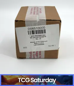 2022 MAGIC THE GATHERING DOUBLE MASTERS FACTORY SEALED BOOSTER COLLECTOR CASE - Image 1