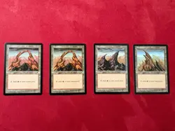 4 X Tempest Mountains Land Lot - Magic The Gathering MTG Vintage TMP - Image 1