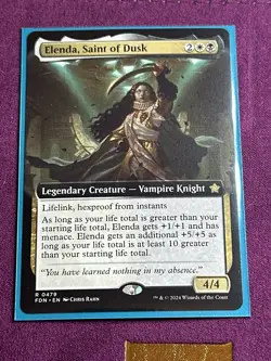 Elenda, Saint Of Dusk - Extended Art - FDN - MTG - EN - NM - 0479 - Image 5