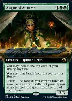 Augur of Autumn - Extended Art MID NM MTG - Image 1