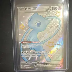 Pokemon Mew EX SV: Paldean Fates 216/091 Full Art Holo Shiny Ultra Rare Card - Image 1