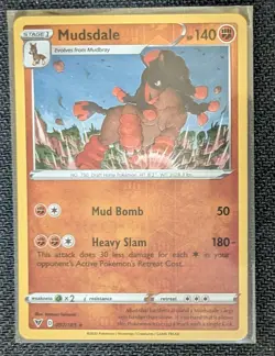 Mudsdale #097/185 *REVERSE HOLO* (Vivid Voltage) SWSH04 Pokemon LP *2020* - Image 1