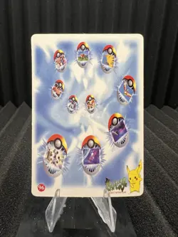 Pokemon Vintage Pocket Monsters Vending HOLO Prism Sticker Bandai 1999 Nintendo - Image 2