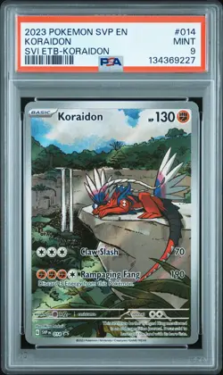 2023 POKEMON SVP EN-SV BLACK STAR PROMO #014 KORAIDON PSA 9 - Image 1