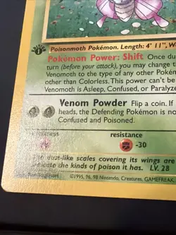Pokemon TCG Venomoth Jungle 29/64 1st Edition Non-Holo Rare MP - Image 5