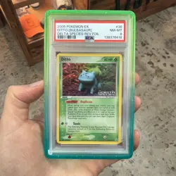 2005 Pokemon Ditto Bulbasaur EX Delta Species Stamped Reverse Foil 36/113 PSA 8 - Image 1