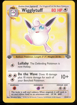 Pokemon 1999 1st Ed Jungle - Wigglytuff - Rare - #32 - Image 1