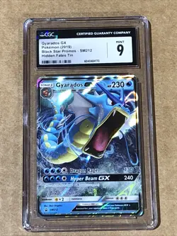 Pokemon 2019 Gyarados GX Black Star Promos - SM212 Hidden Fates Tin CGC 9 MINT - Image 3