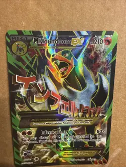 Pokemon TCG M Houndoom EX Ultra Rare Full Art 154/162 Breakthrough - Image 2