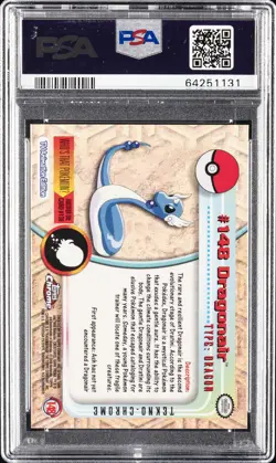 2000 TOPPS CHROME POKEMON T.V. TEKNO #148 DRAGONAIR PSA 10 - Image 2