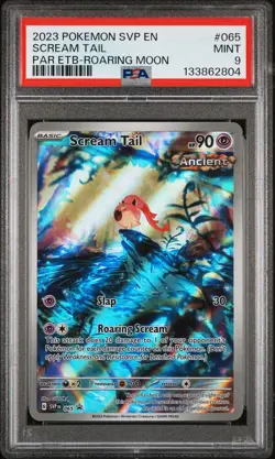 2023 POKEMON SVP EN-SV BLACK STAR PROMO #065 SCREAM TAIL PSA 9 - Image 1