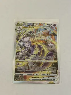 Pokemon TCG Mewtwo VSTAR GG44/GG70 Crown Zenith Galarian Gallery Holo Ultra Rare - Image 1