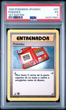 1999 POKEMON SPANISH 1ST EDITION #87 POKEDEX PSA 5 - Image 1