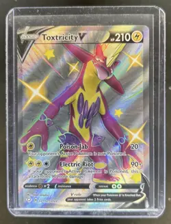 2021 Pokemon SWSH Shining Fates Toxtricity V Shiny Vault #SV112/SV122 - Image 1