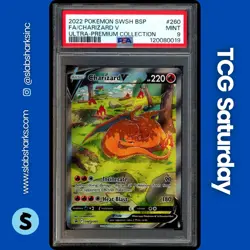 2022 POKEMON SWORD & SHIELD BLACK STAR PROMO #SWSH260 CHARIZARD V PSA 9 - Image 1