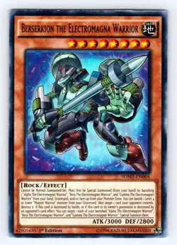 Yugioh Berserkion the Electromagna Warrior SDMY-EN004 Ultra Rare - LP 💎 - Image 1