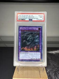 2022 YU-GI-OH! Blue Eyes Ultimate Dragon GFP2-EN181 GHOST RARE PSA 9 - Image 1